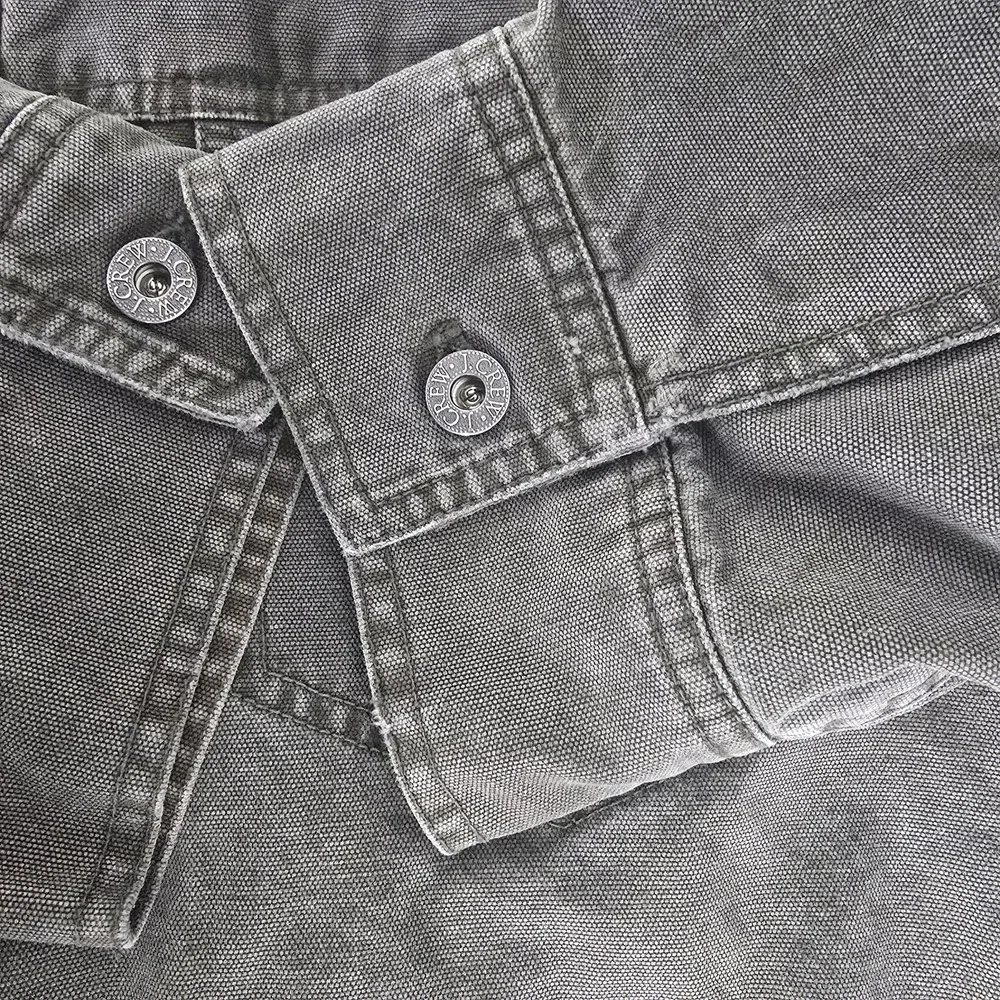 J.Crew Mens Barn Coat Chore Canvas Jacket Large‎ Brown Corduroy Lined VTG